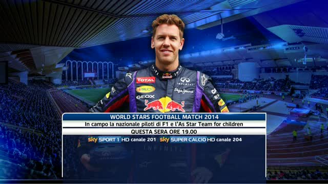 F1, il World Stars Football Match 2014 