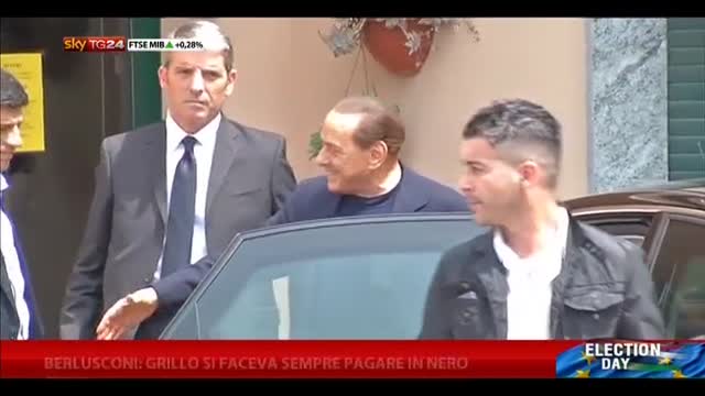 Berlusconi: Grillo si faceva sempre pagare in nero