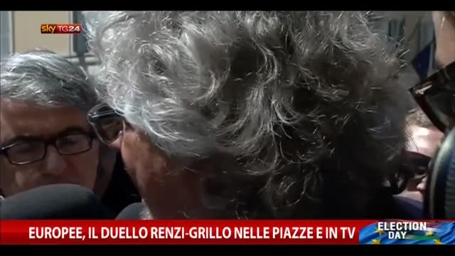 Europee, il duello Renzi-Grillo nelle piazze e in tv
