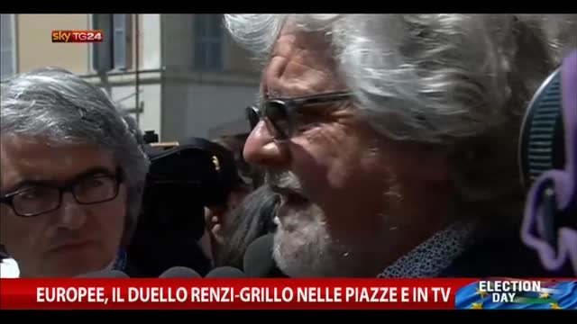 Europee, il duello Renzi-Grillo nelle piazze e in tv
