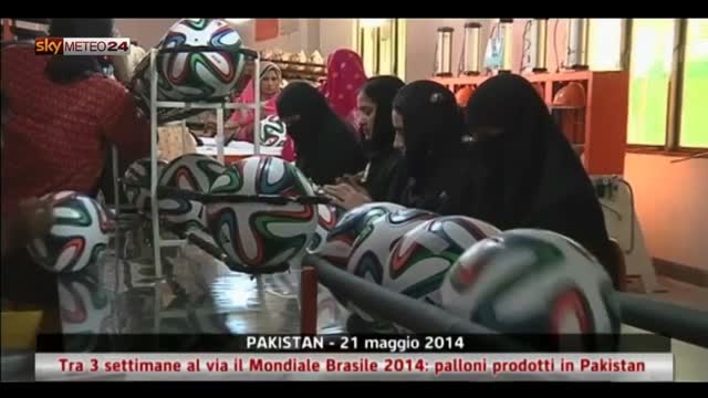 I palloni del Mondiale Brasile 2014 prodotti in Pakistan