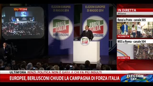 Europee, Berlusconi: Europa può molto nei nostri confronti