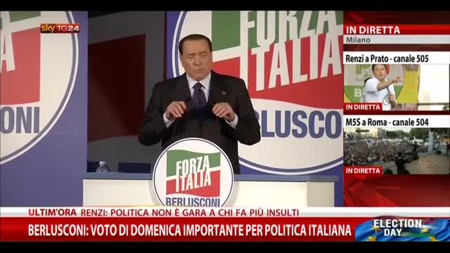 Berlusconi: da quando siamo andati via Italia in recessione