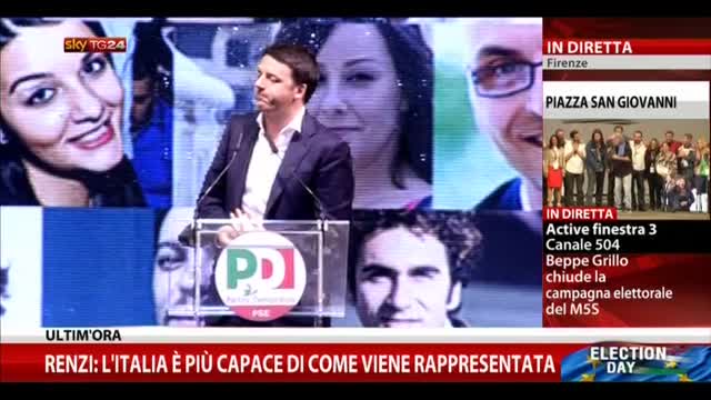 Europee, Renzi: quando ho perso, PD non mi ha espulso