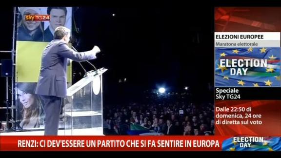 Renzi: ci dev'essere un partito che si fa sentire in Europa