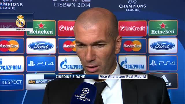 Real Campione d'Europa, la gioia di Zidane
