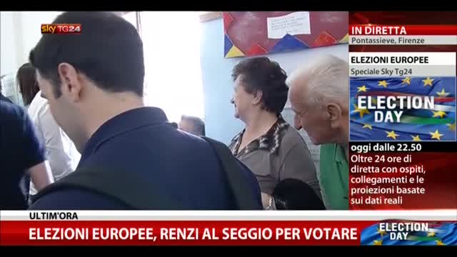 Europee, Renzi alle urne