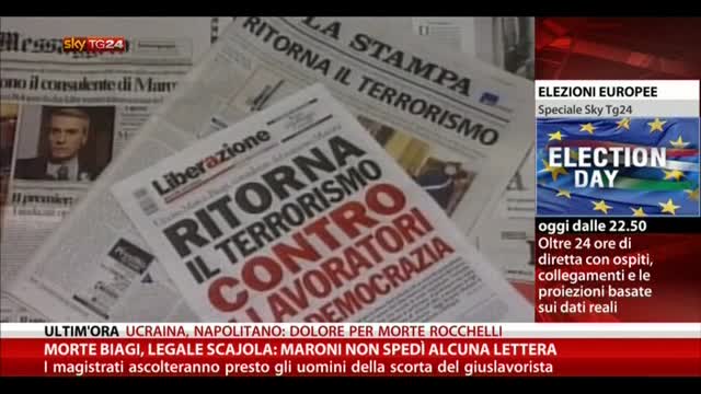 Biagi, Legali Scajola: "Maroni non spedì alcuna lettera"