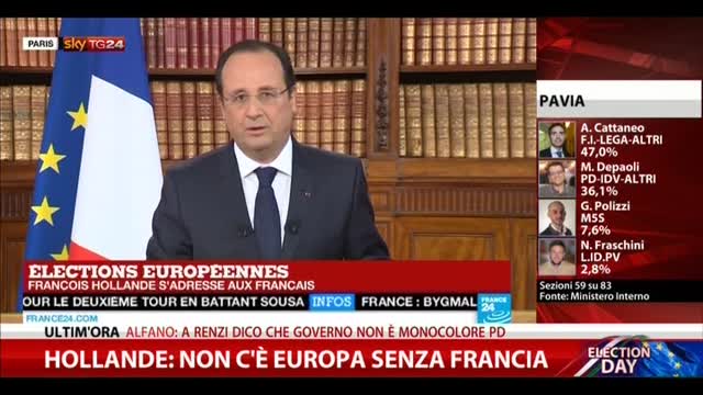 Hollande: non c'è Europa senza Francia