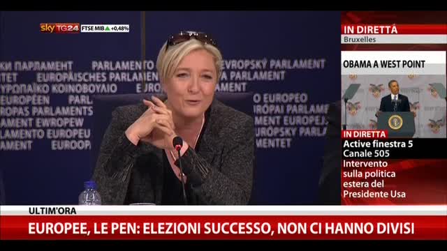 Europee, Le Pen: nostri avversari inquieti