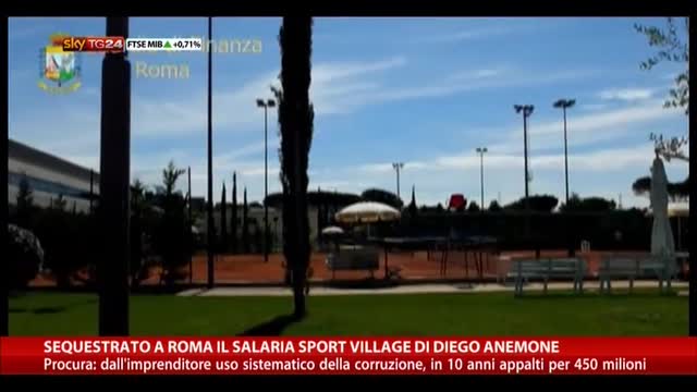 Sequestrato a Roma il Salaria Sport Village di Diego Anemone