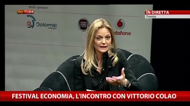 Festival Economia, Varetto intervista Colao