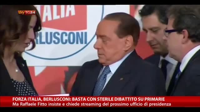 Forza Italia, Berlusconi: basta con dibattito su primarie