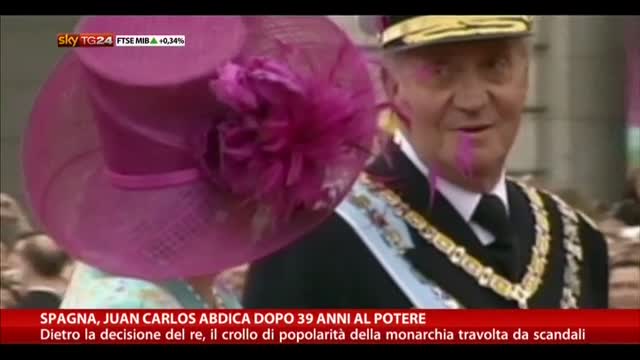 Spagna, Juan Carlos abdica dopo 39 anni al potere