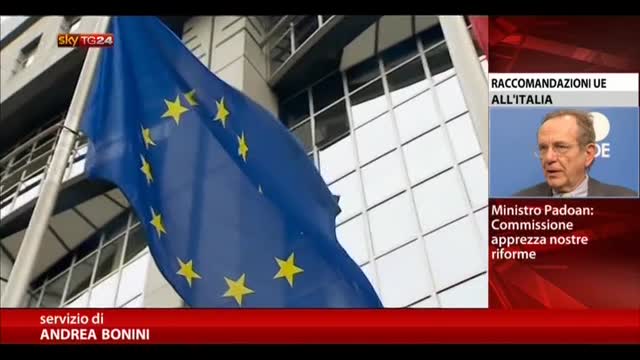 Padoan: "La Commissione UE apprezza le nostre riforme"