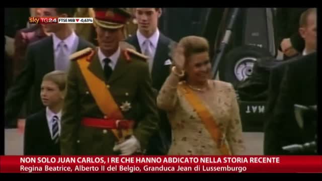 Non solo Juan Carlos, i re che hanno abdicato di recente