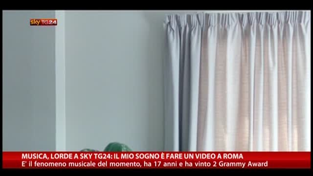 Musica, Lorde: "Il mio sogno è fare un video a Roma"