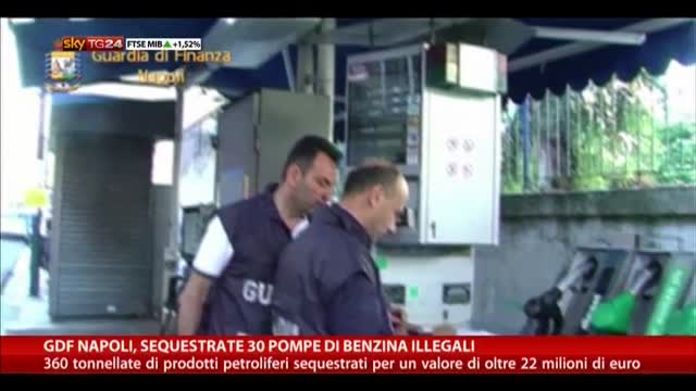 GDF Napoli, sequestrate 30 pompe di benzina illegali