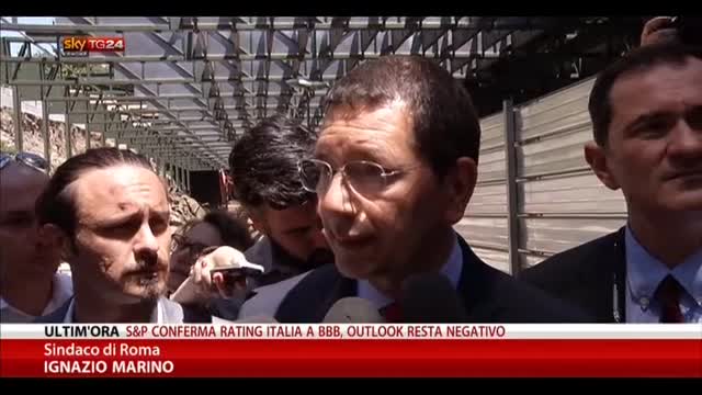 Roma, sindaco Marino fischiato dai dipendenti capitolini