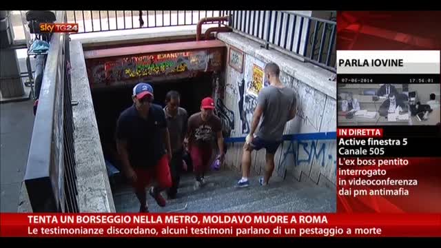Tenta un borseggio nella metro, moldavo muore a Roma