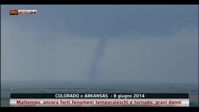 Colorado e Arkansas: maltempo, forti temporali e tornado