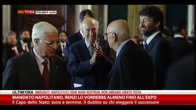 Mandato Napolitano, Renzi lo vorrebbe almeno fino all'Expo