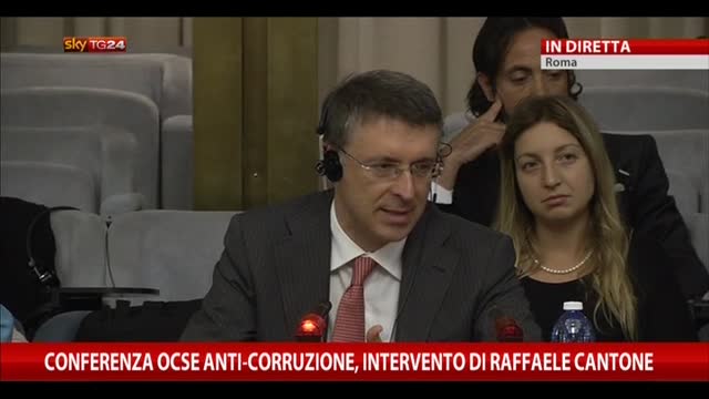Conferenza Ocse anti-corruzione: parla Raffaele Cantone