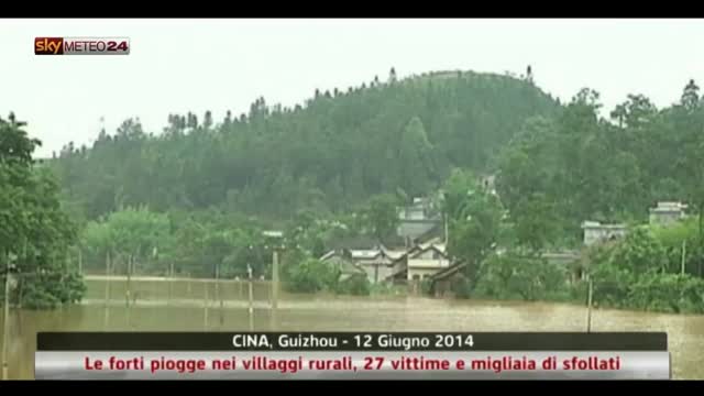 Cina, forti piogge nei villaggi rurali: vittime e sfollati
