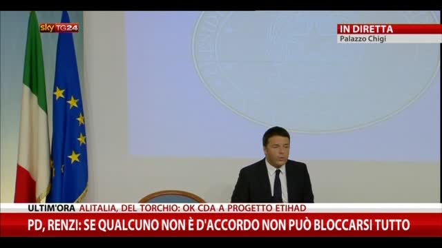 Renzi: "Nel PD il tempo delle mediazioni è terminato"