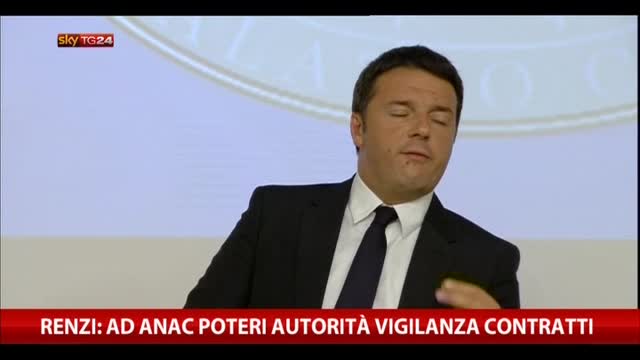 Renzi: anticorruzione potrà proporre commissariamenti