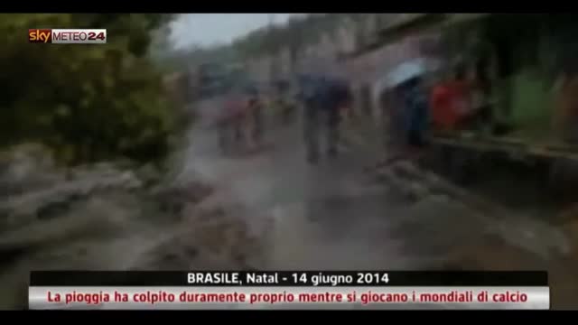 Brasile, la pioggia ha colpito duramente durante i mondiali
