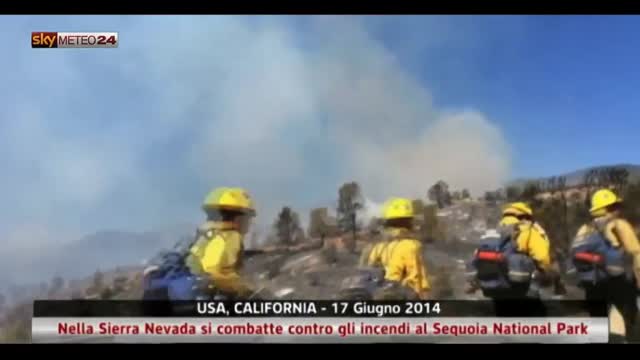 Nella Sierra Nevada si combatte contro gli incendi