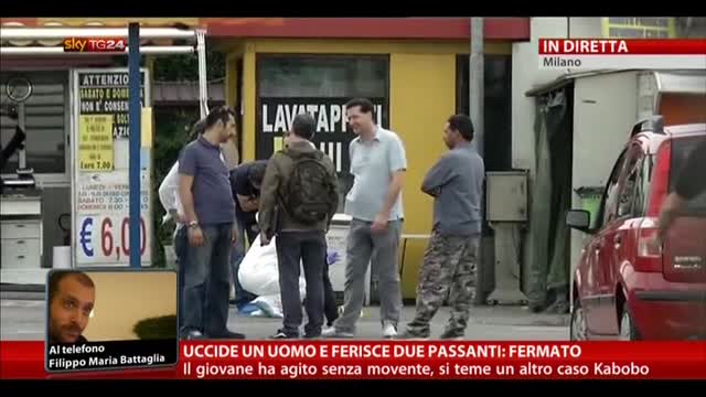Milano, uccide un uomo e ferisce due passanti: fermato