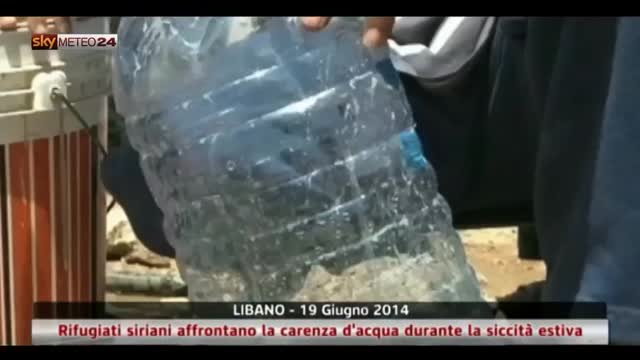 Libano, i rifugiati siriani affrontano la siccità estiva
