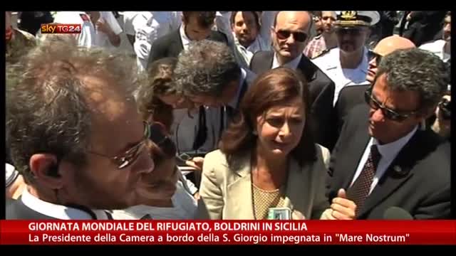 Giornata mondiale del rifugiato, Boldrini in Sicilia