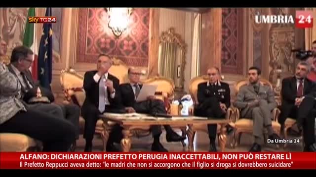 Alfano: dichiarazioni prefetto Perugia inaccettabili