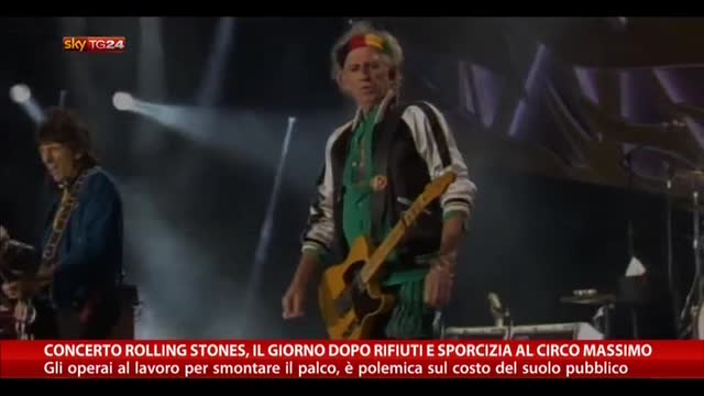 Concerto Rolling Stones, il giorno dopo rifiuti e sporcizia