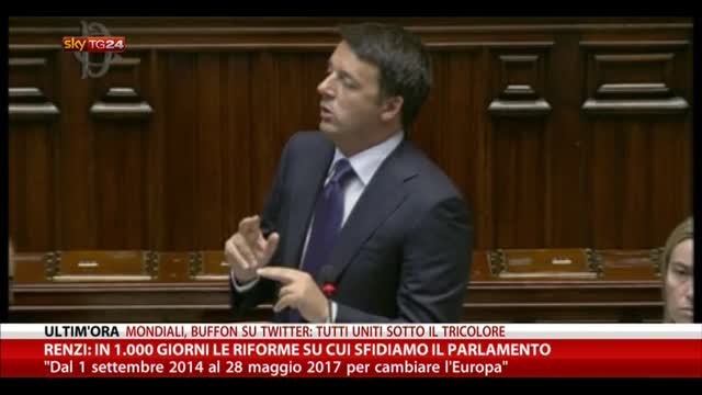 Renzi: portiamo in Europa un'Italia più forte