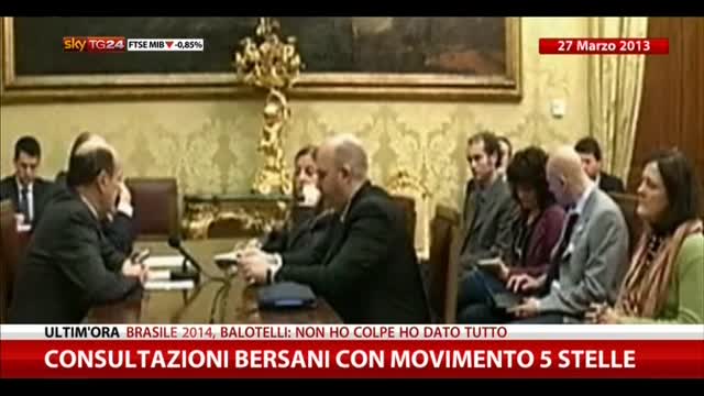 Consultazione Bersani-M5S del 27 marzo 2013