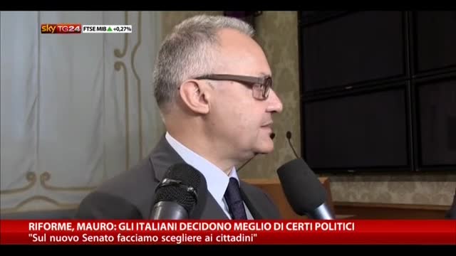 Riforme, Mauro: italiani decidono meglio di certi politici