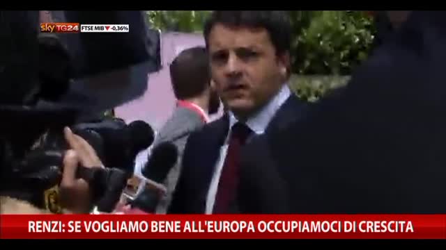 Ue, Renzi: se vogliamo bene all'Europa dobbiamo darci smossa