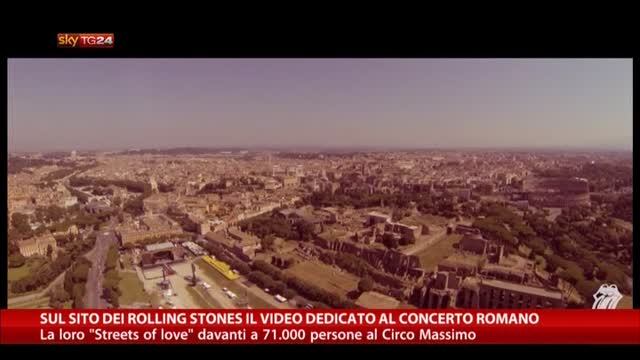 Sul sito dei Rolling Stones video dedicato a concerto romano
