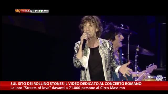 Rolling Stones, on line il video dedicato al concerto romano