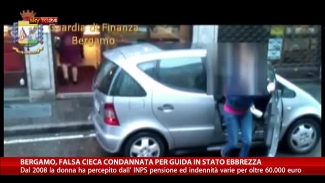 Bergamo, falsa cieca condannata per guida in stato ebbrezza