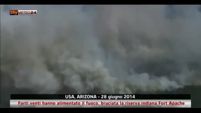 Arizona, bruciata la riserva indiana Fort Apache
