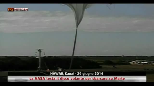 La NASA testa il disco volante per sbarcare su Marte