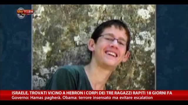 Israele, trovati vicino a Hebron i corpi dei tre ragazzi