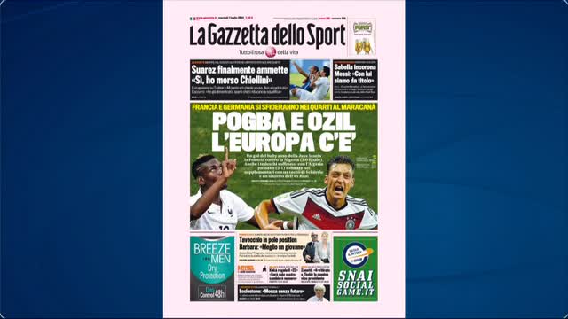 La rassegna stampa di Sky SPORT24 (01.07.2014)