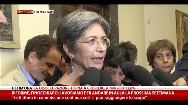 Riforme, Finocchiaro: in aula per la prossima settimana