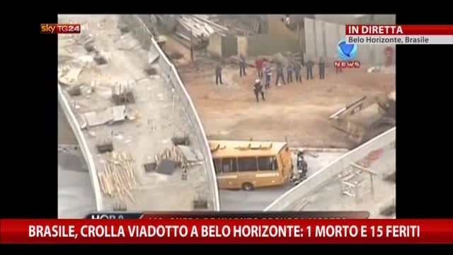 Brasile, crolla viadotto Belo Horizonte: 1 morto e 15 feriti